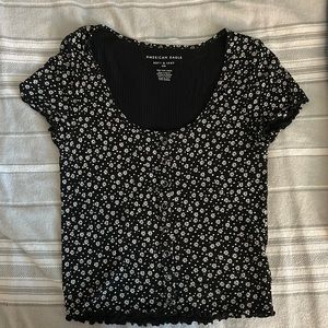 American Eagle Flower Blouse